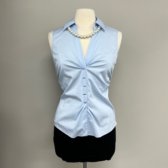 Ellie Tahari Vicki Blouse in Light Blue - Picture 1 of 6
